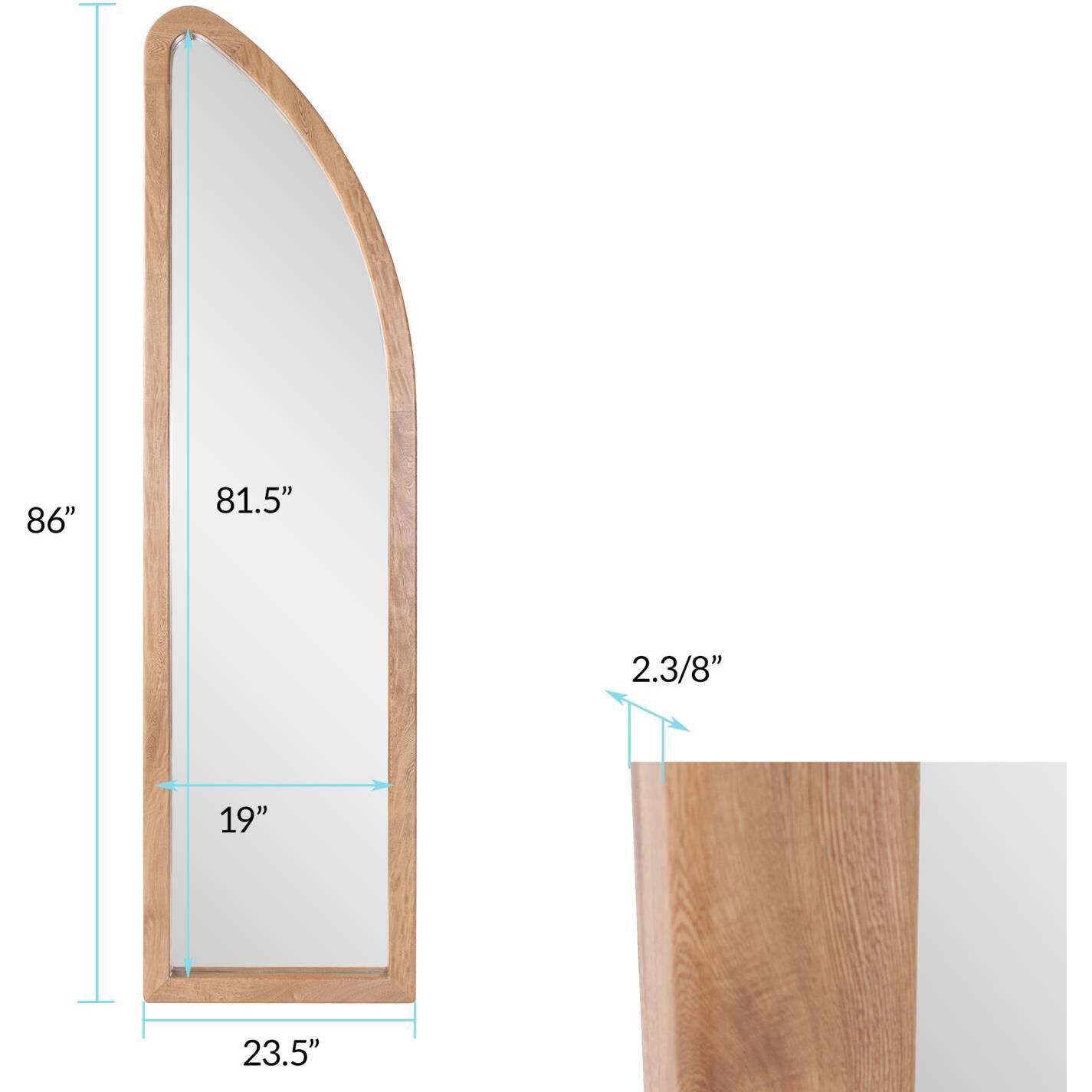 McKenna 86 X 23.5 inch Natural Right Mirror